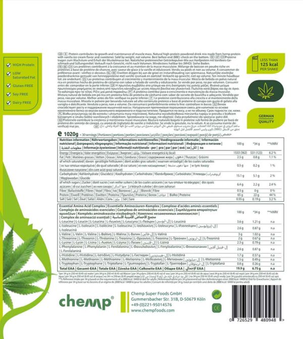 Chemp® pure Vanillecreme