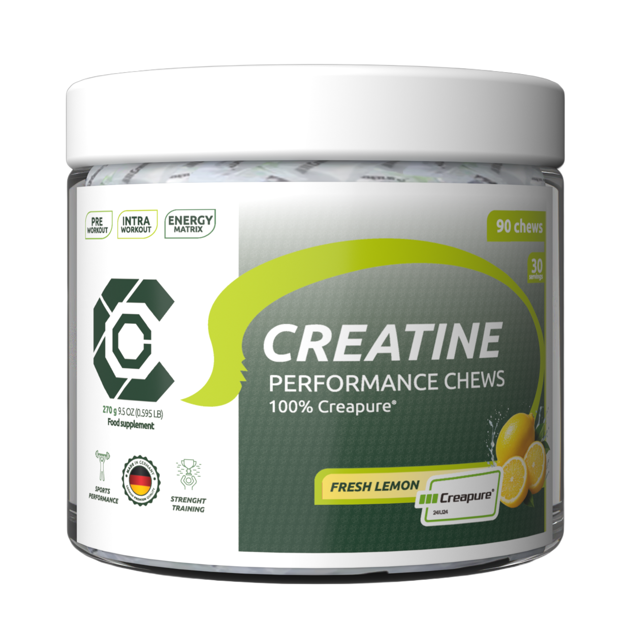 chemp performance chews lemon 90 serv